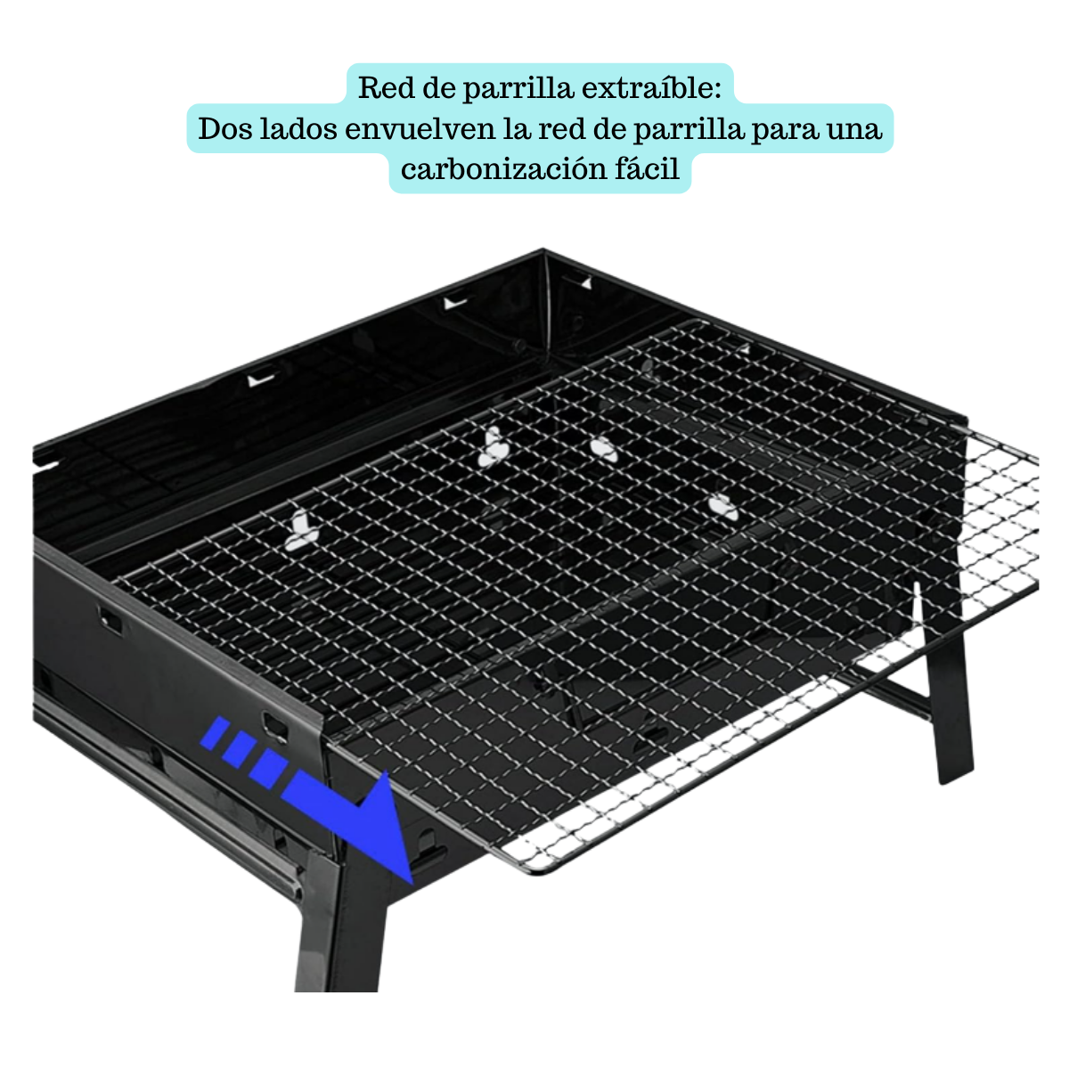 PARRILLA BARBACOA PORTATIL CAMPING + SET DE REGALO - 2