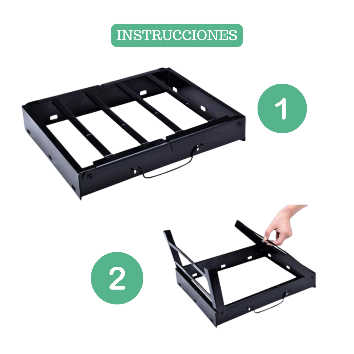 PARRILLA BARBACOA PORTATIL CAMPING + SET DE REGALO - 6