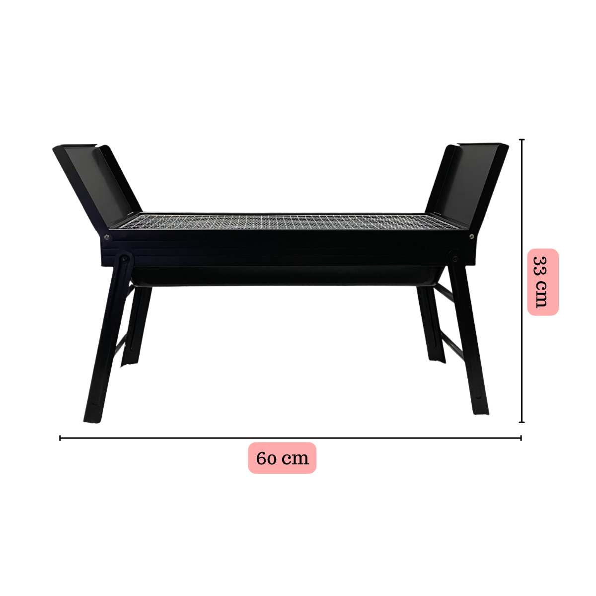 PARRILLA PORTABLE BARBECUE + SET DE UTENSILIOS (OBSEQUIO) - 5