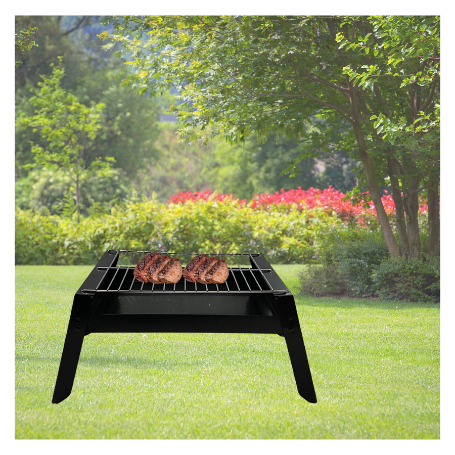 PARRILLA PORTABLE STAINLESS AL AIRE LIBRE + SET DE UTENSILIOS (OBSEQUIO) - 5