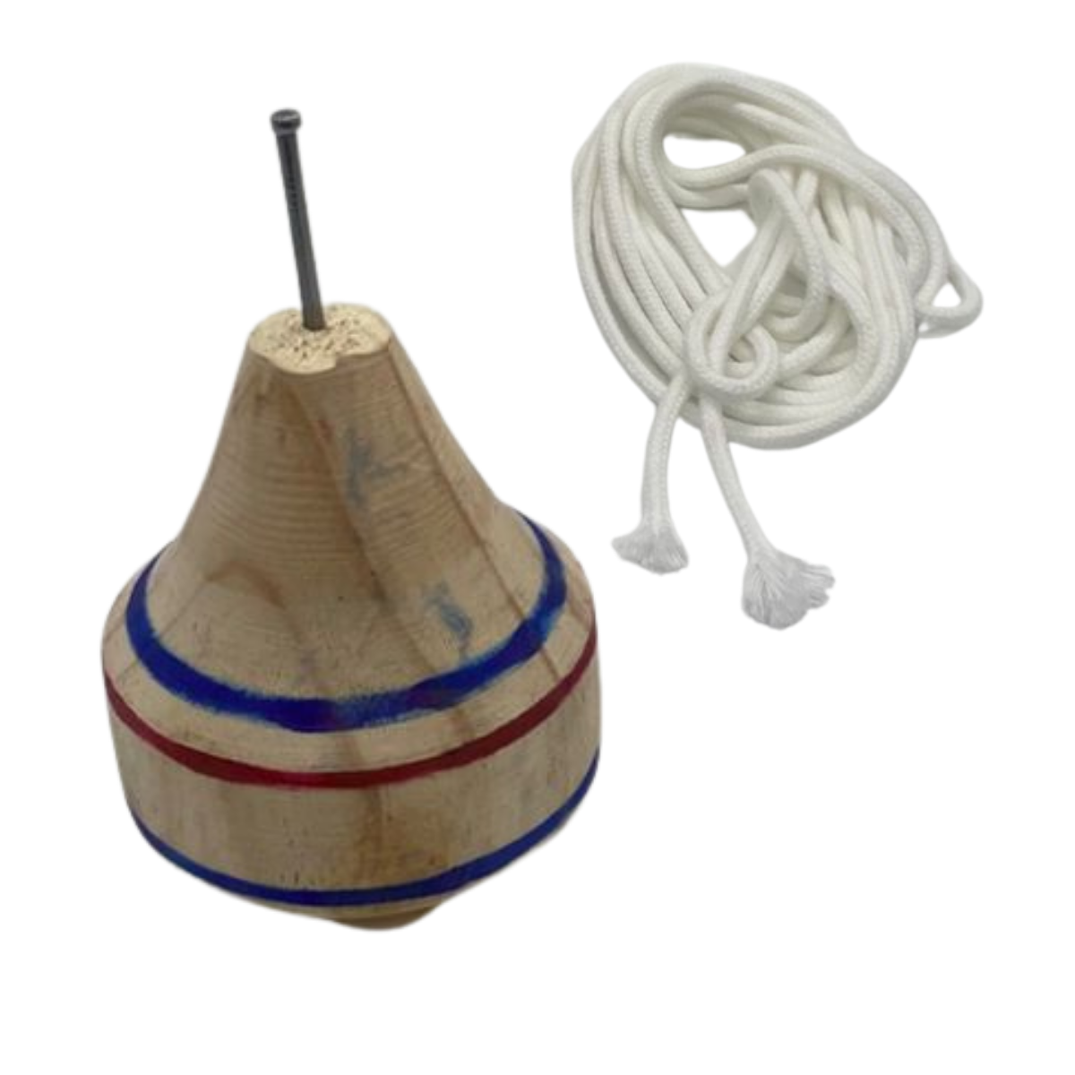 PACK TROMPO MAS EMBOQUE DE MADERA JUEGO TRADICIONAL CHILE - 4