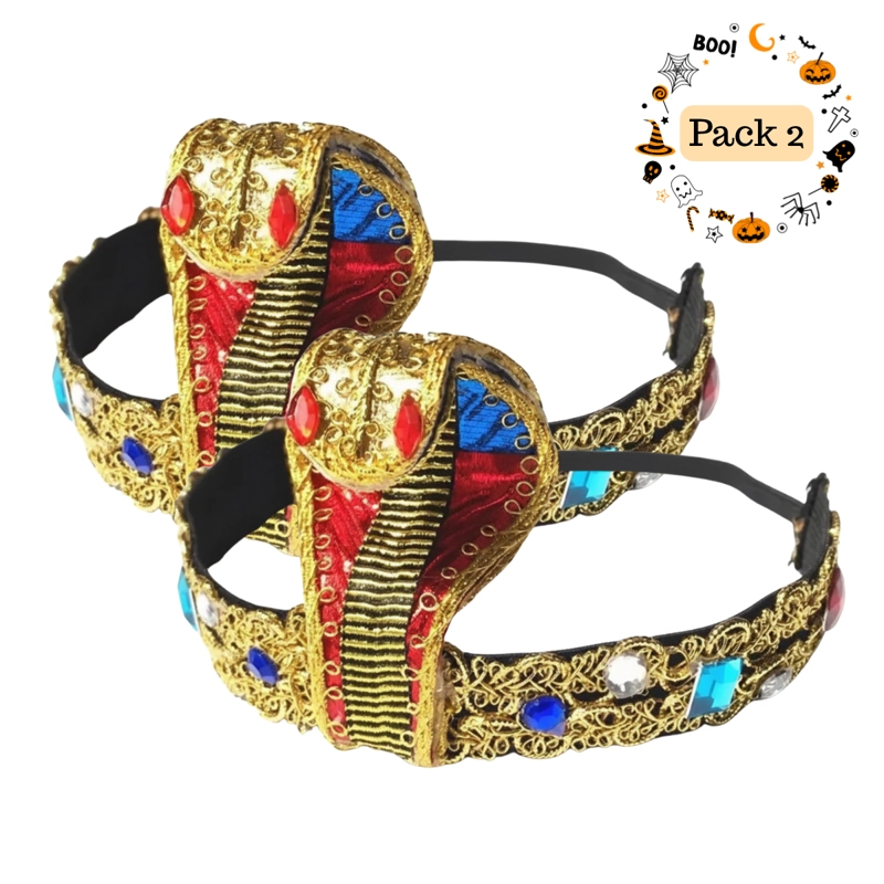 2 TOCADOS CLEOPATRA REINA EGIPCIA CINTILLO HALLOWEEN 2025 - 1
