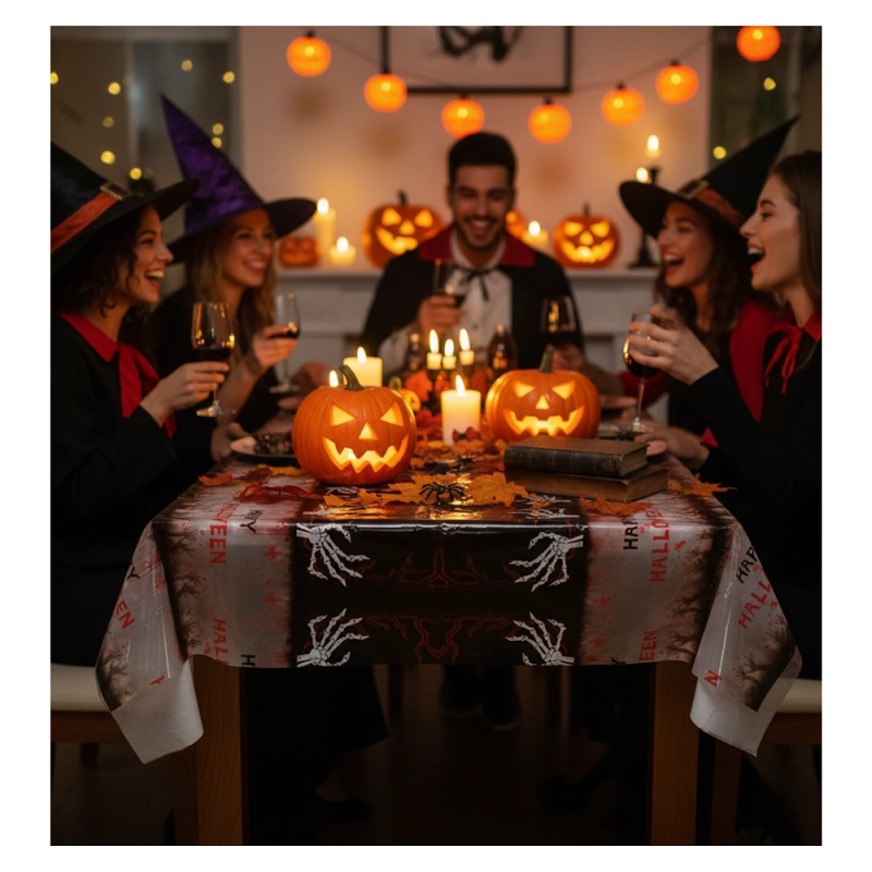 MANTEL DECORATIVO FIESTAS HALLOWEEN 2025 - 4