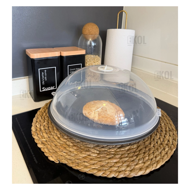 TAPA HORNO MICROONDAS ANTI SALPICADURA CAMPANA CUBRE PLATOS - 8