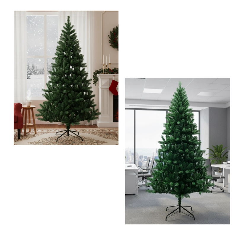 ARBOL DE NAVIDAD PREMIUM FRONDOSO 210 CM PINO DE NAVIDAD COLOR VERDE CLASICO - 6
