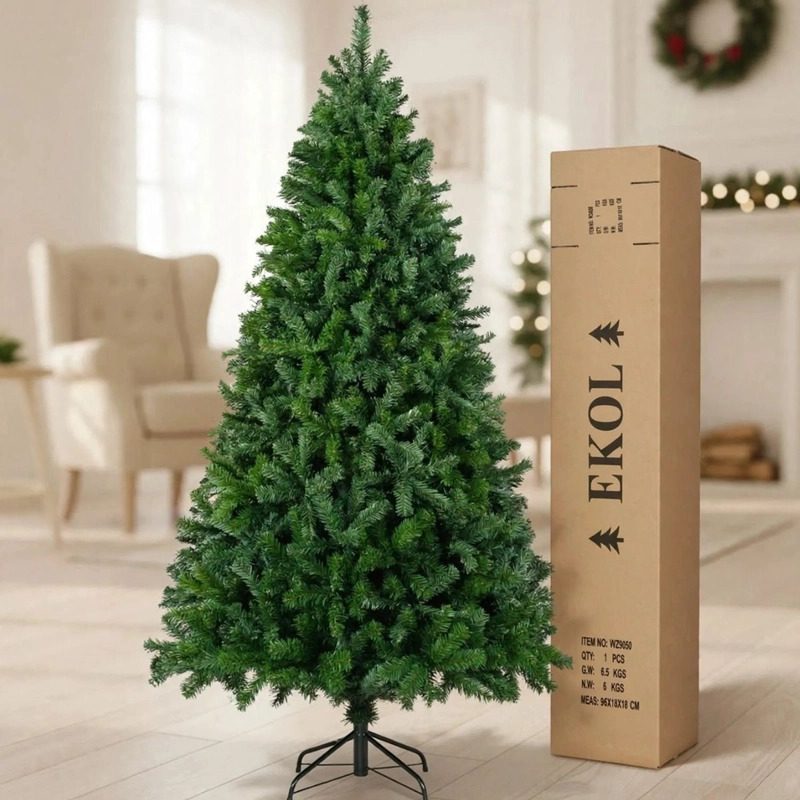 ARBOL DE NAVIDAD PREMIUM FRONDOSO 210 CM PINO DE NAVIDAD COLOR VERDE CLASICO - 8