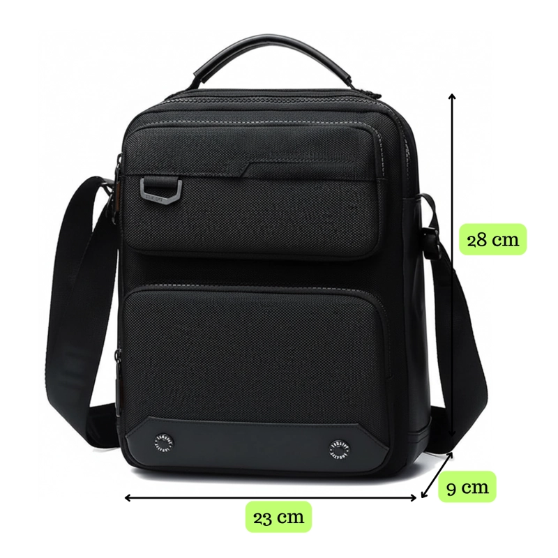 BOLSO DE HOMBRO OXFORD PARA HOMBRES MOCHILA DE MODA BOLSO CRUZADO CASUAL - 5