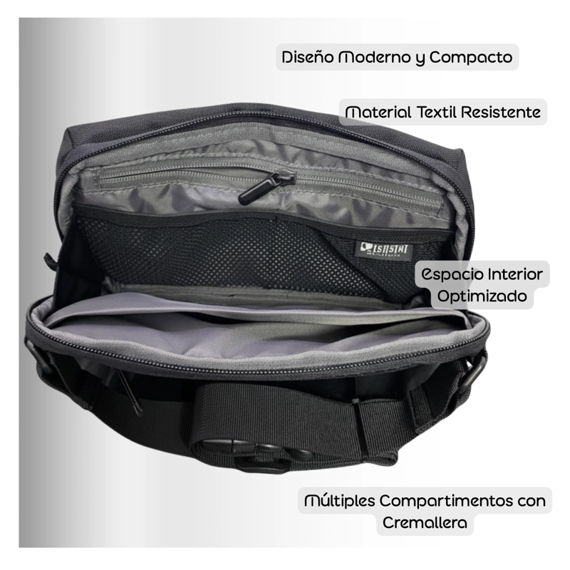 BANANO LEASTAT BOLSO DE HOMBRO PARA HOMBRES BOLSO CRUZADO CASUAL - 4