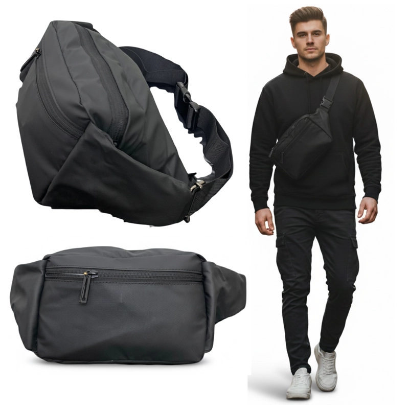BANANO IMPERMEABLE ALTA CALIDAD BOLSO DE HOMBRO CASUAL MODA BOLSO CRUZADO - 2
