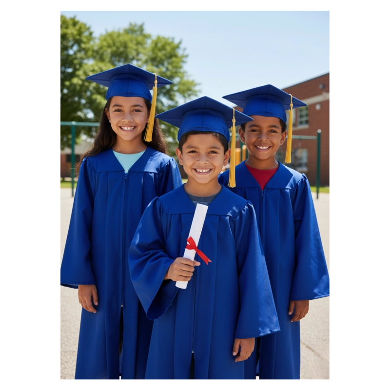 BIRRETE NIÑO NIÑA AZUL GRADUACION