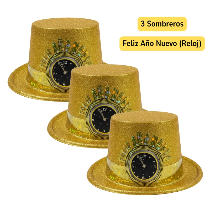 SET COTILLON AÑO NUEVO PREMIUM 30 PIEZAS - 7