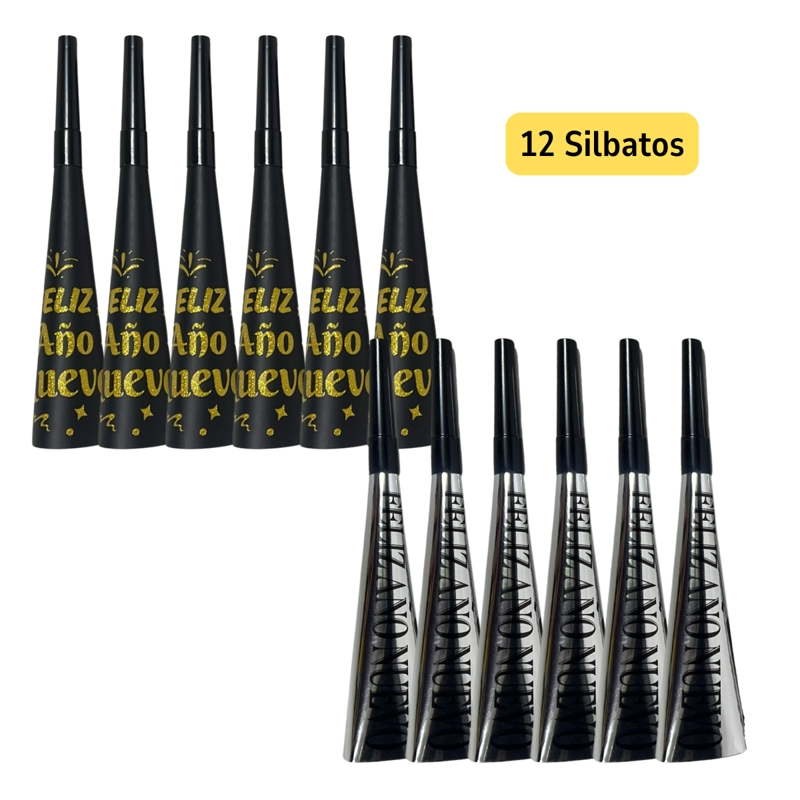 KIT PREMIUM COTILLON AÑO NUEVO CON GLOBOS 36 PIEZAS - 3