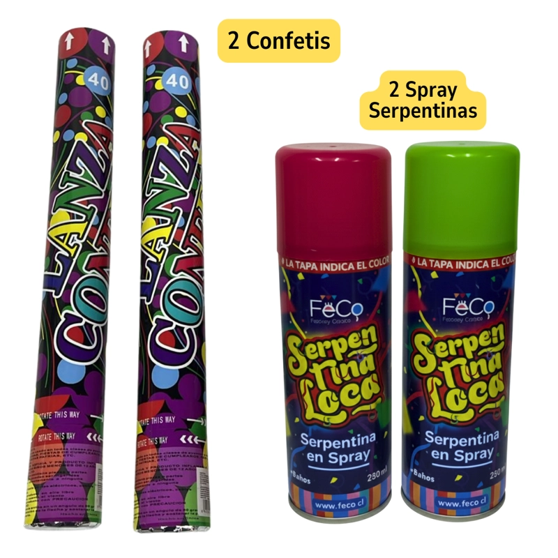 KIT PREMIUM COTILLON AÑO NUEVO CON GLOBOS 38 PIEZAS - 5