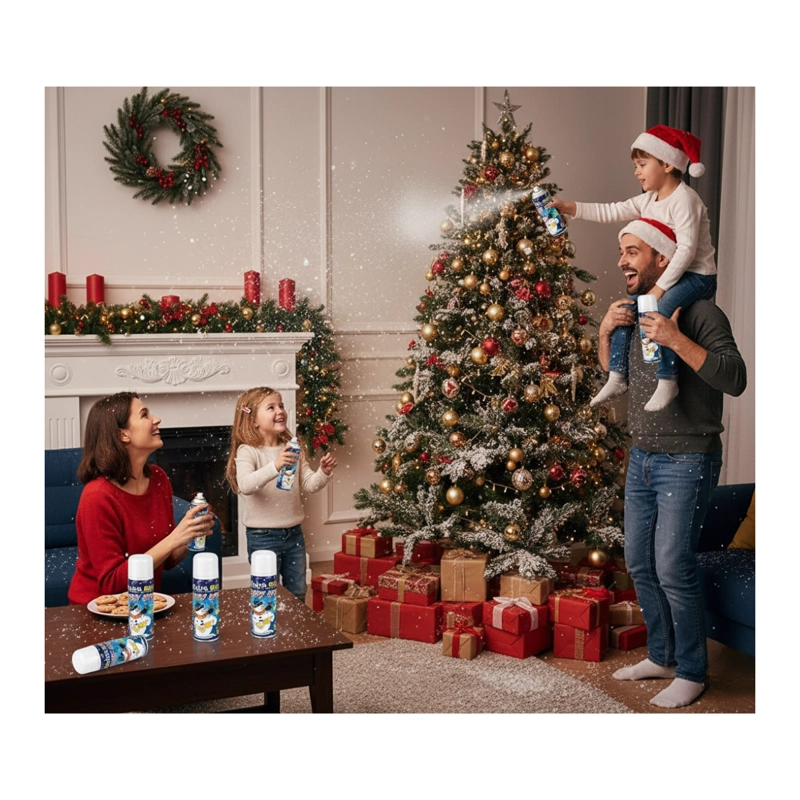 12 NIEVES SPRAY NIEVE ARTIFICIAL COTILLON NAVIDAD FIESTAS - 5