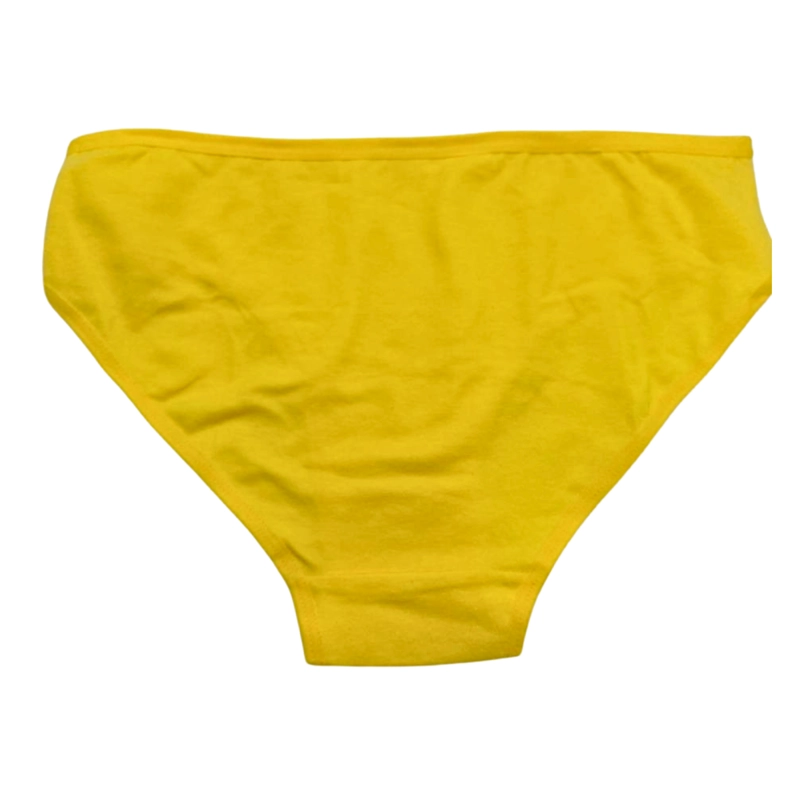 PANTALETAS CALZON CALZONCILLO AMARILLO TALLA XL MUJER 95% ALGODON Y 5% SPANDEX - 3