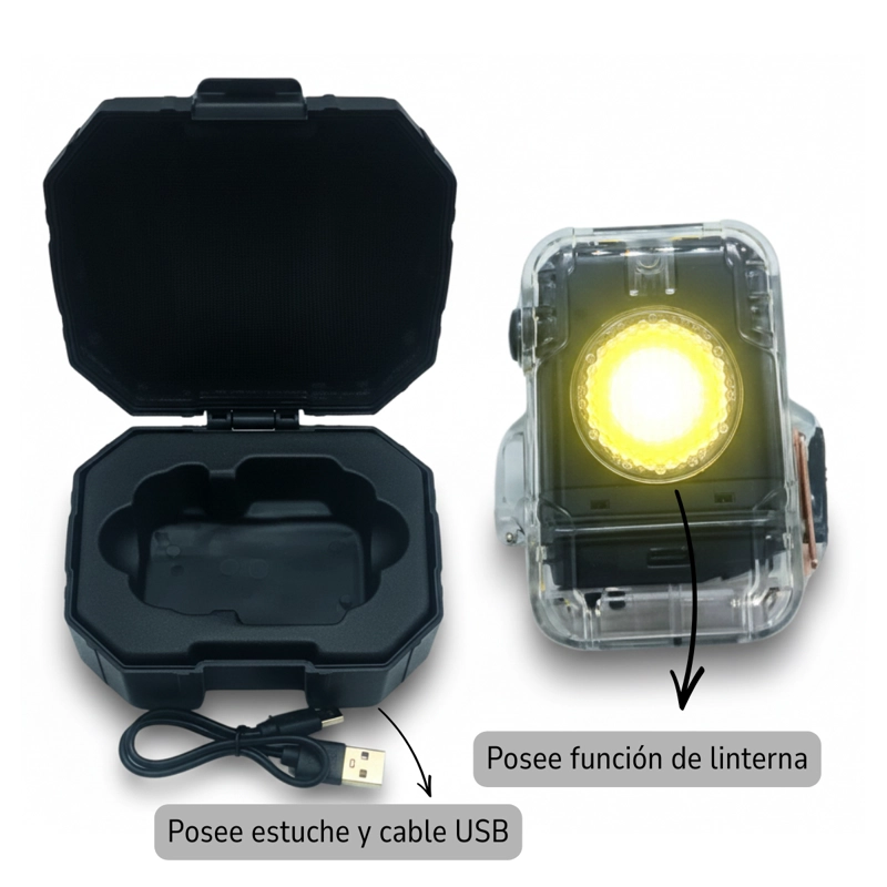 ENCENDEDOR LINTERNA LED RECARGABLE CABLE USB - 3