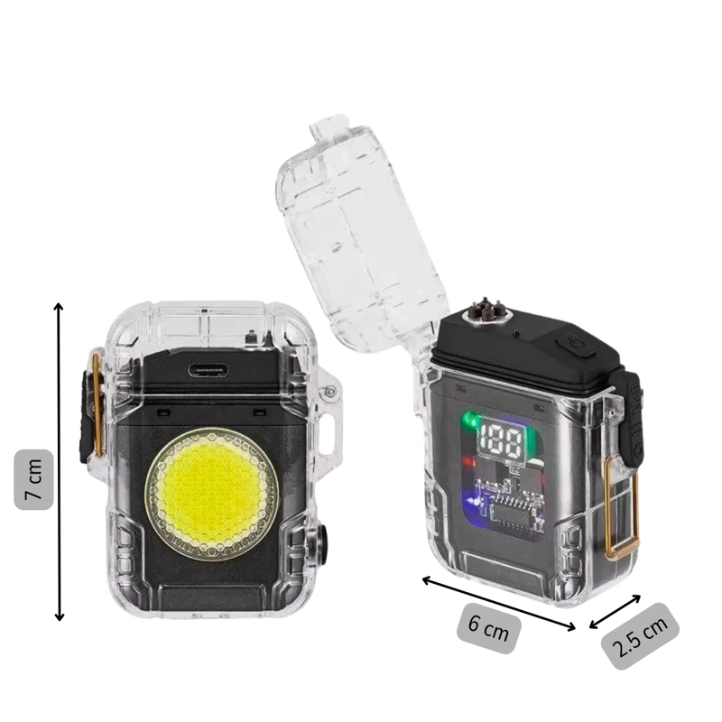 ENCENDEDOR LINTERNA LED RECARGABLE CABLE USB - 4