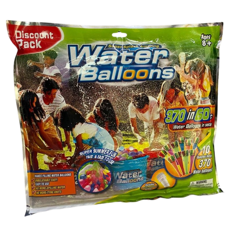 SET 10 RACIMOS DE BOMBITAS DE AGUA + ADAPTADOR VERANO - 9