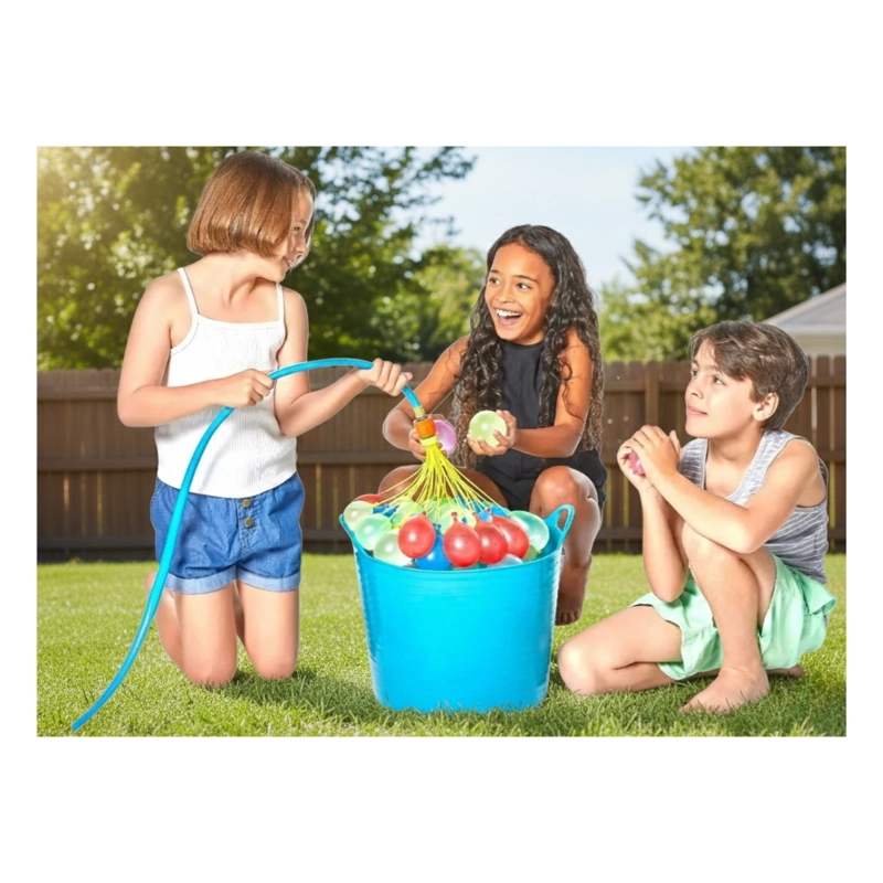 SET 10 RACIMOS DE BOMBITAS DE AGUA + ADAPTADOR VERANO - 10