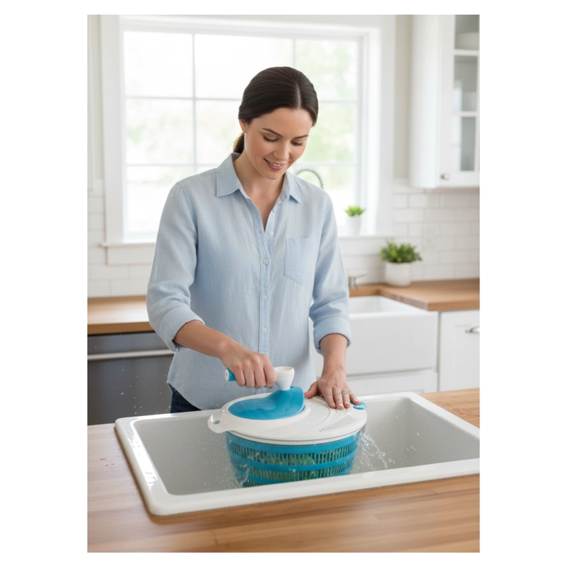 CENTRIFUGADOR SECADORA DE LECHUGA ESCURRIDOR DE VERDURAS PREMIUM - 10