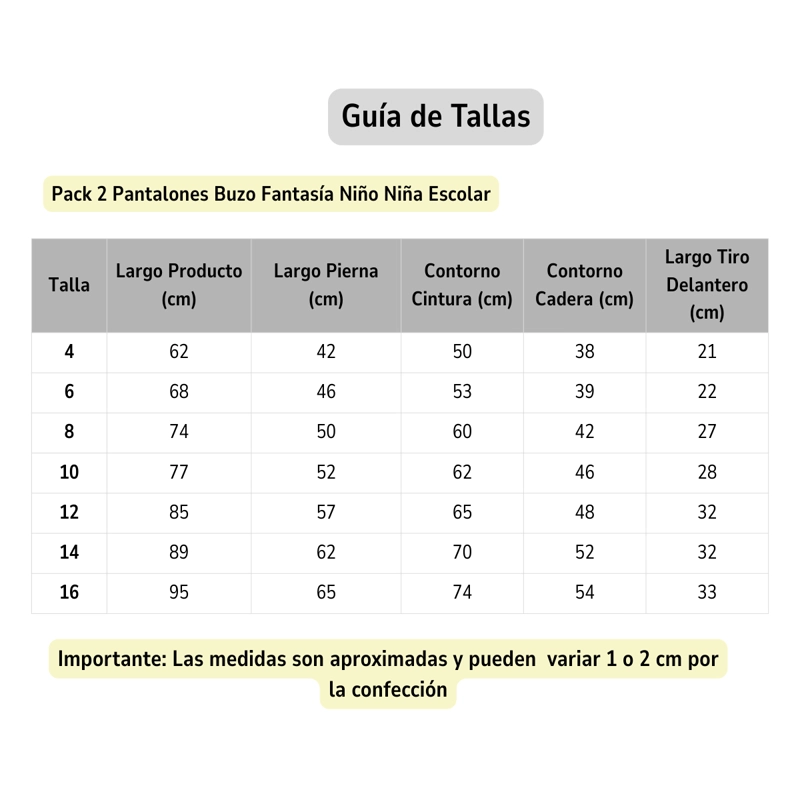 PACK 2 PANTALONES BUZO FANTASIA NIÑO NIÑA ESCOLAR AZUL / VERDE - 5