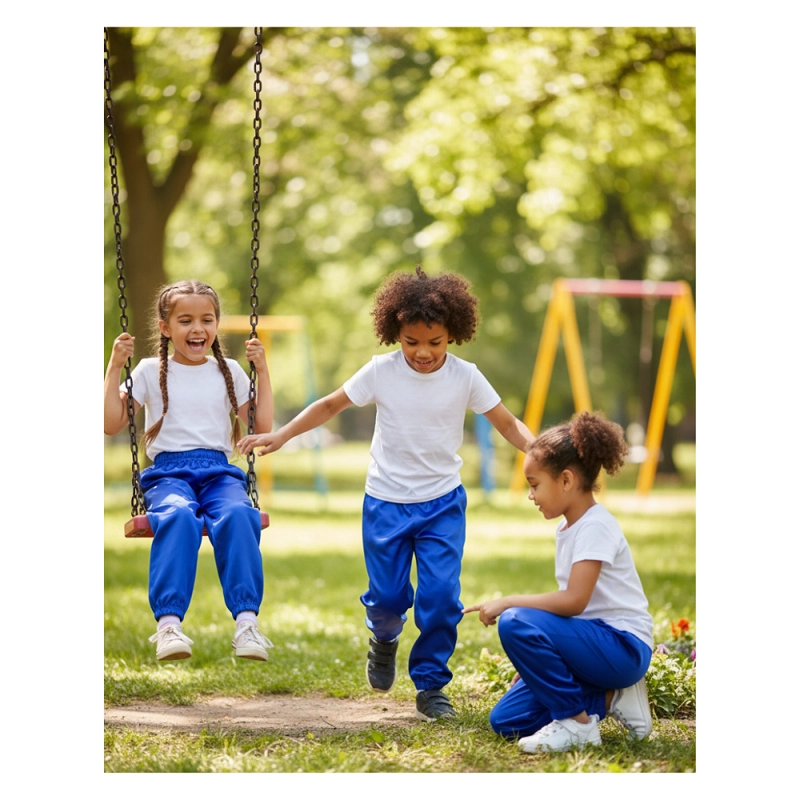 PACK 2 PANTALONES BUZO FANTASIA NIÑO NIÑA ESCOLAR AZUL / VERDE - 6