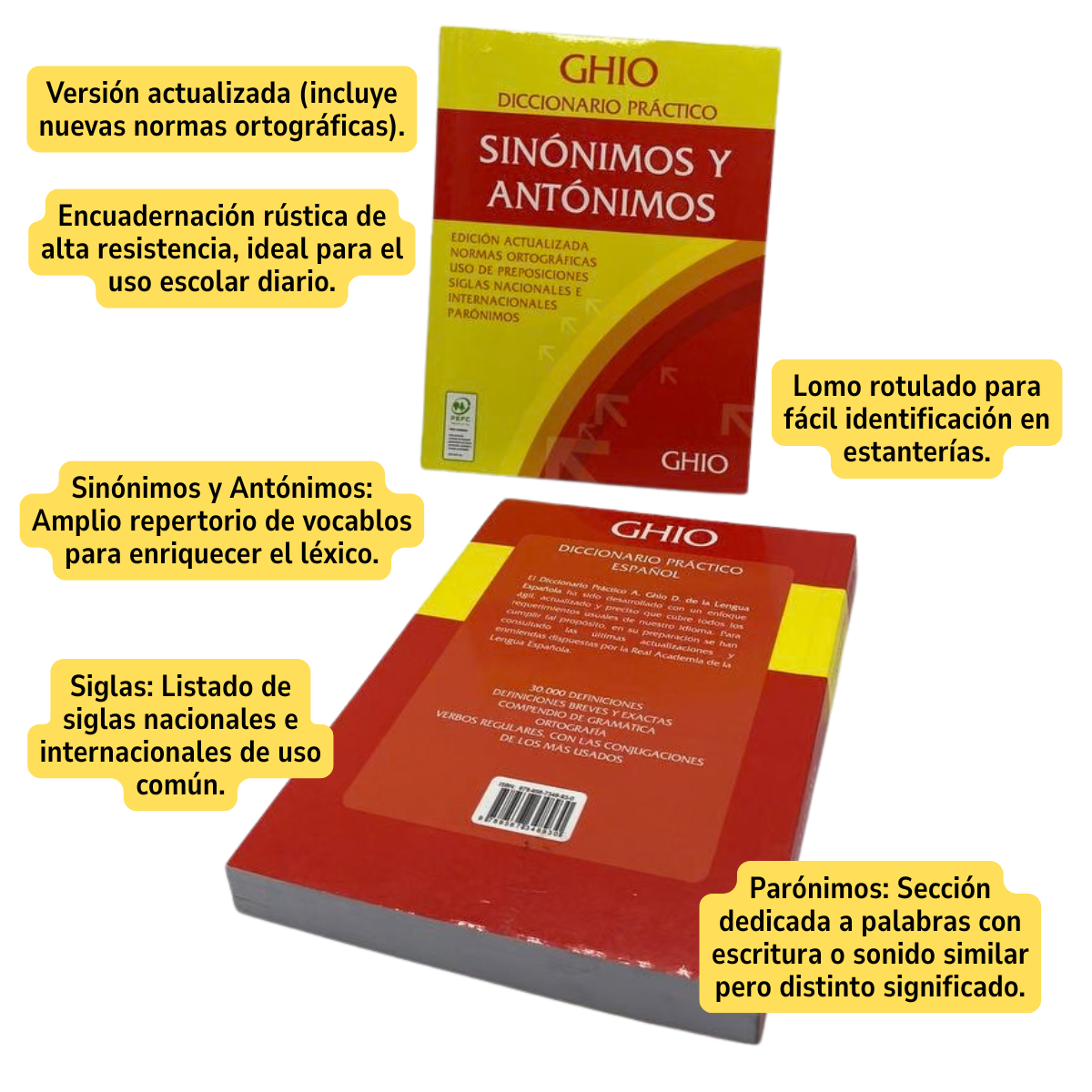 PACK DICCIONARIOS DE LENGUA ESPAÑOLA Y SINONIMOSANTONIMOS - 7