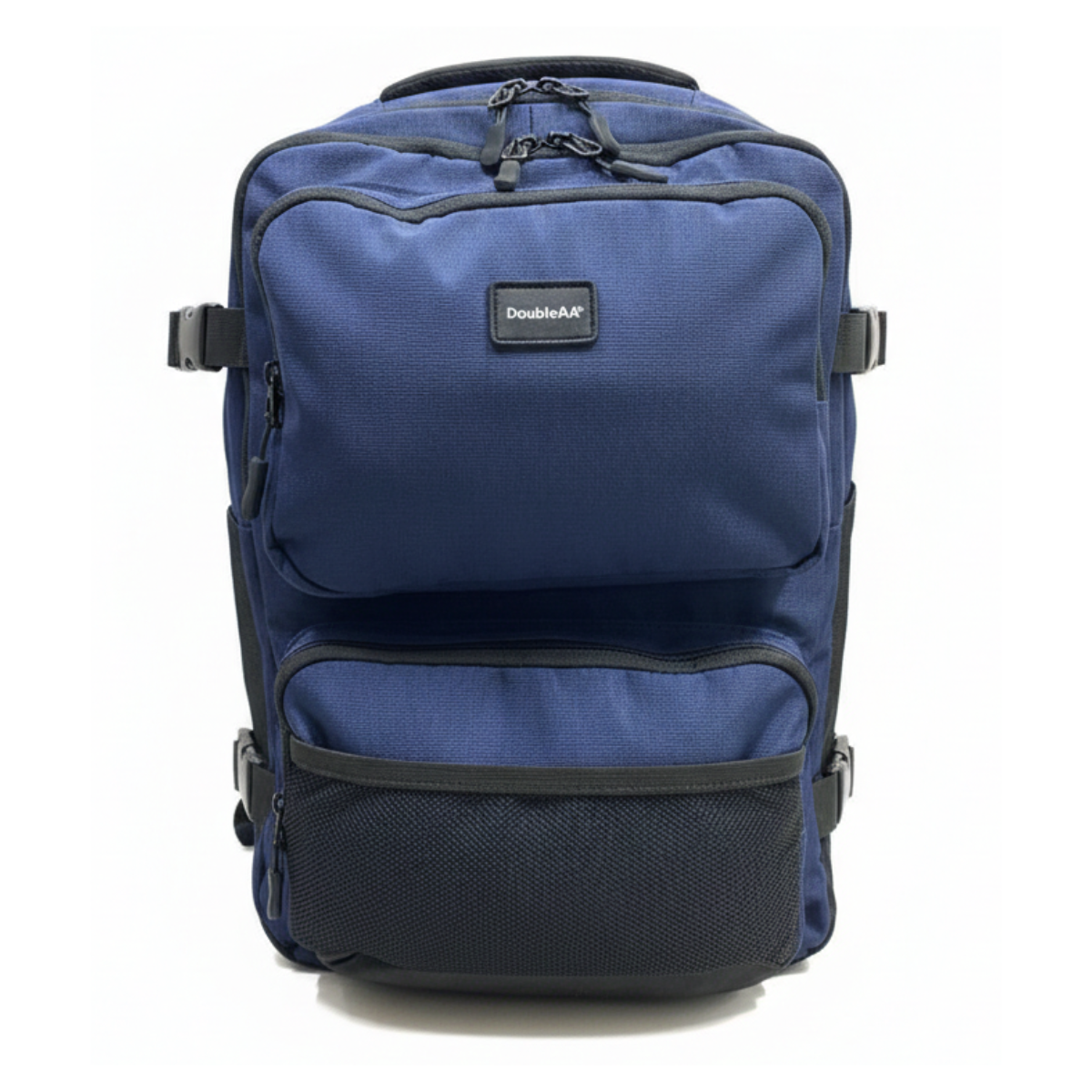 MOCHILA ESCOLAR REFORZADA NEGRA AZUL GRAN CAPACIDAD Y MULTIBOLSILLOS INCLUYE PUERTO USB - CABLE - 3