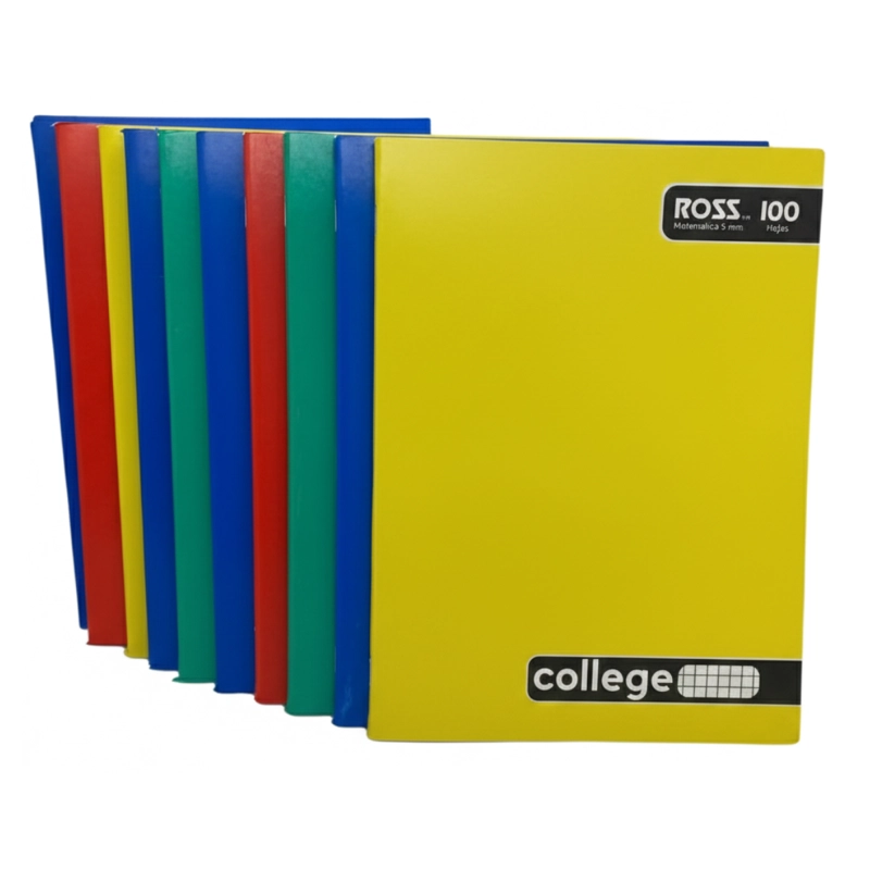 PACK 10 CUADERNOS ROSS COLLAGE 5MM 100 HOJAS 24.5X18 CM - 2