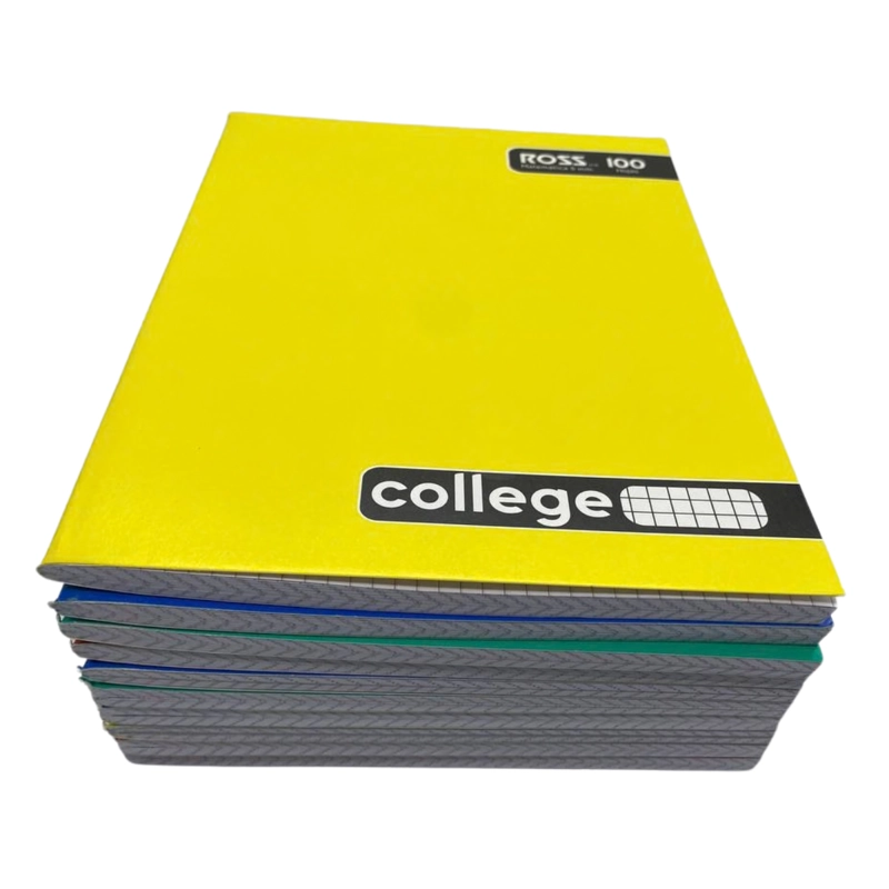 PACK 10 CUADERNOS ROSS COLLAGE 5MM 100 HOJAS 24.5X18 CM - 4