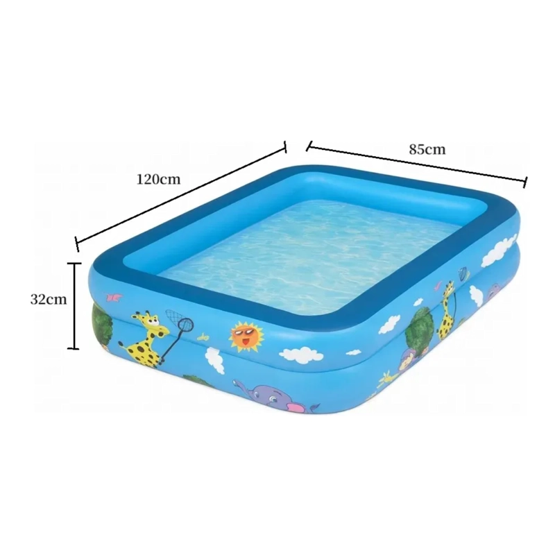 PISCINA INFLABLE RECTANGULAR ACOLCHADA PEQUEÑA NIÑOS VERANO - 7
