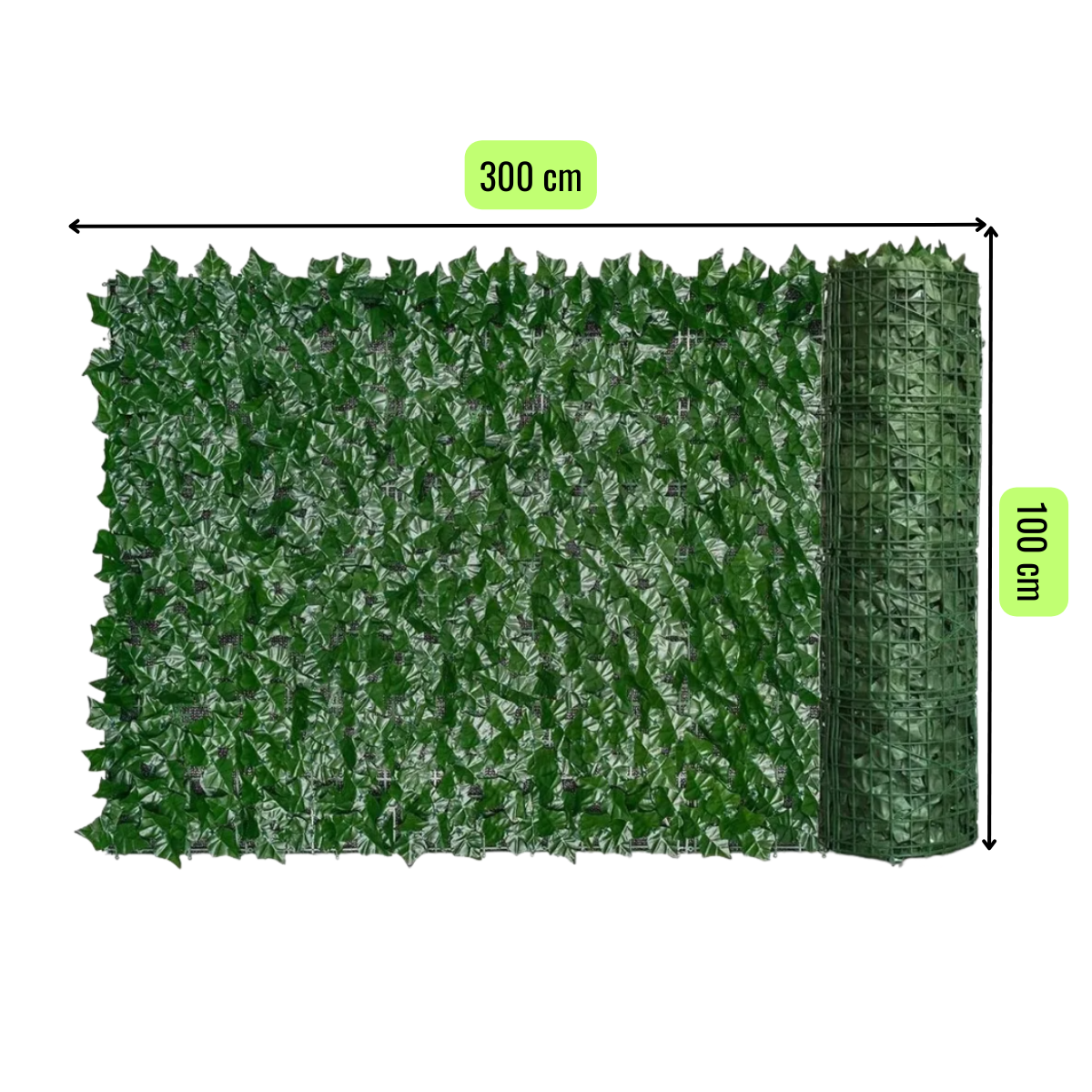 PACK 2 MALLAS CERCA DE HOJAS PLANTA ENREDADERA ARTIFICIAL JARDIN 100X300 CM - 5