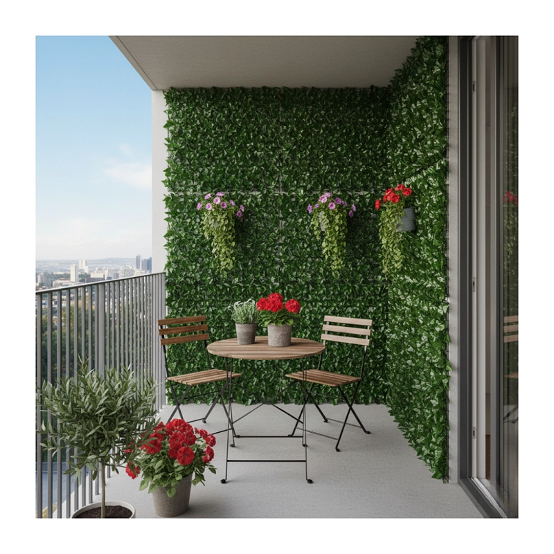 PACK 2 MALLAS CERCA DE HOJAS PLANTA ENREDADERA ARTIFICIAL JARDIN 100X300 CM - 6