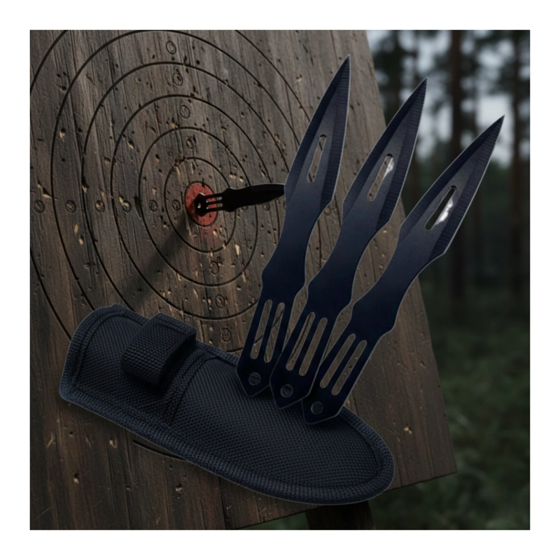 KUNAI CUCHILLO LANZAR TACTICO SUPERVIVENCIA INCLUYE FUNDA - 6