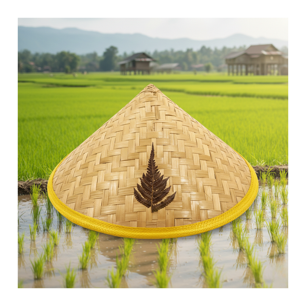 SOMBRERO GORRO TRADICIONAL, BAMBU CHINO MARRON CLARO TALLA UNICA - 5