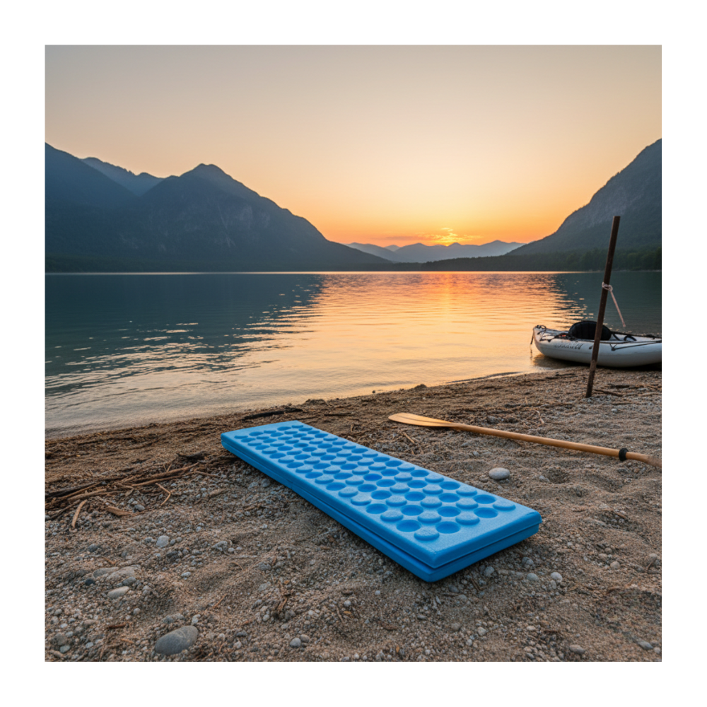 COJIN ASIENTO PLEGABLE DE ESPUMA ALFOMBRILLA CAMPING - 6