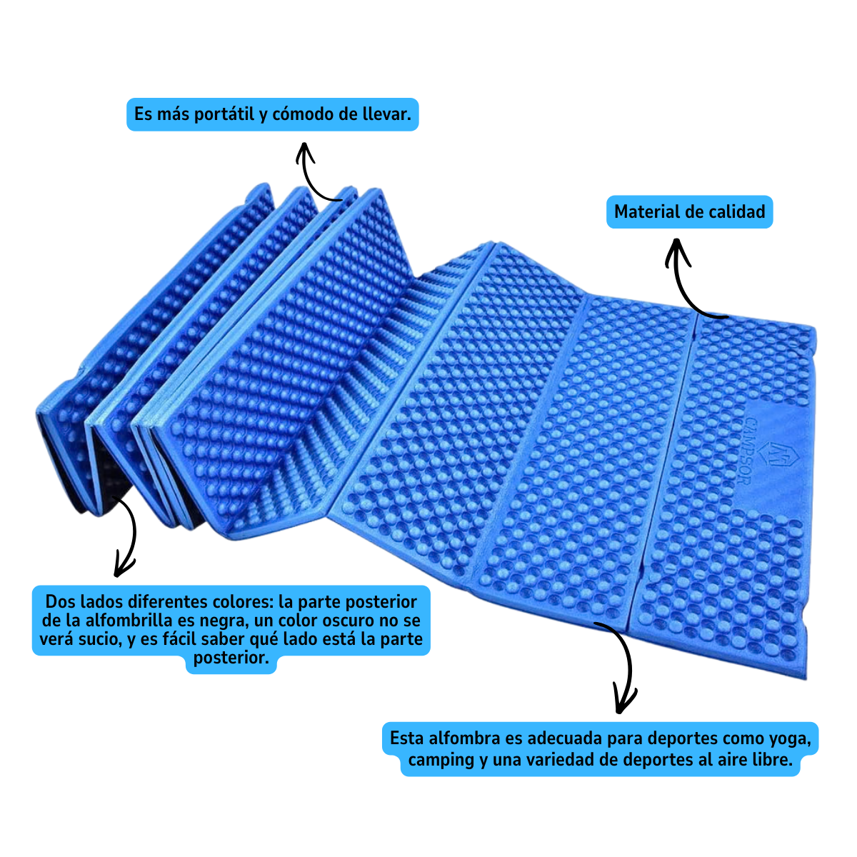 COLCHONETA PLEGABLE DE TREKKING CAMPING OUTDOOR - 3
