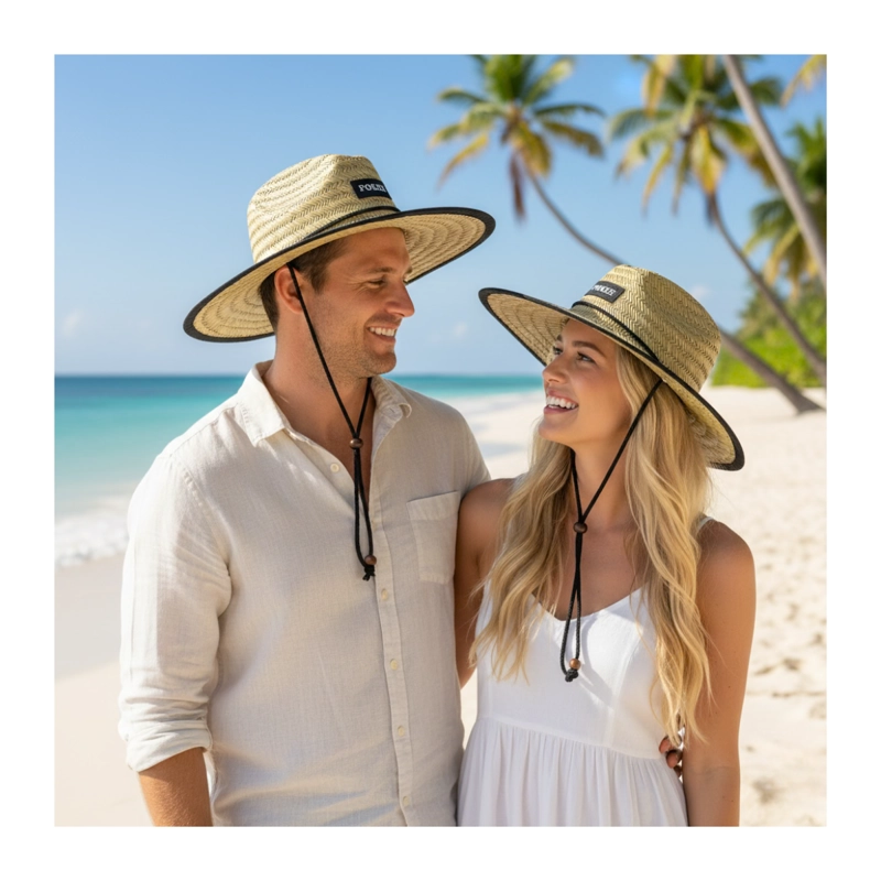 SOMBRERO DE PAJA PARA EL SOL PLAYA SOMBRERO DE VERANO TALLA UNICA - 1
