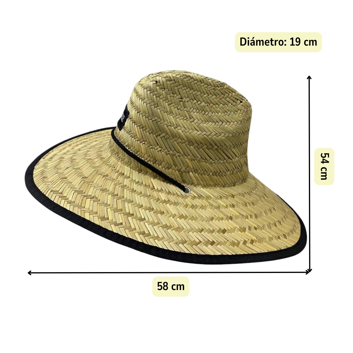 SOMBRERO DE PAJA PARA EL SOL PLAYA SOMBRERO DE VERANO TALLA UNICA - 9
