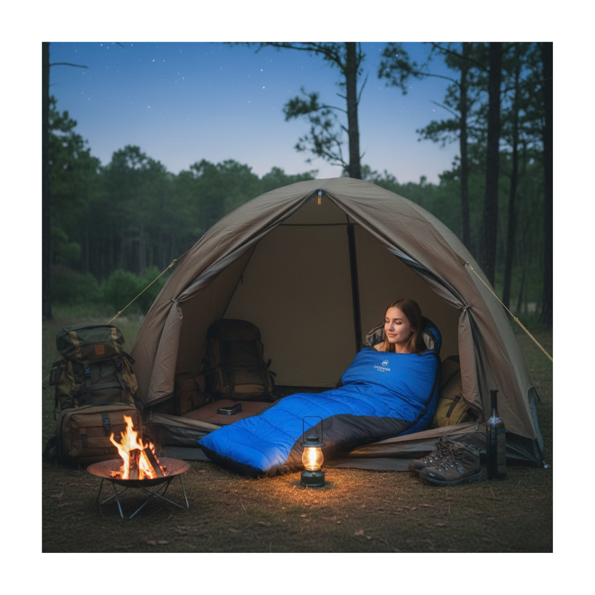 SACO DE DORMIR EXTREMO -10° + 10° CAMPING TREKKING - 8