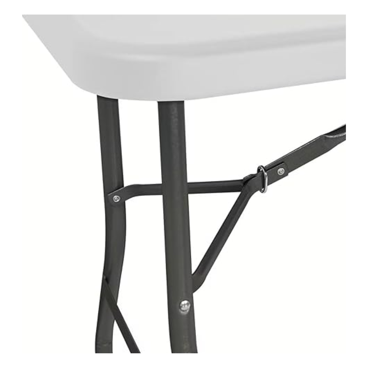 MESA PLEGABLE 1.8 MTS TIPO MALETA PORTATIL CAMPING JARDIN BLANCO - 5