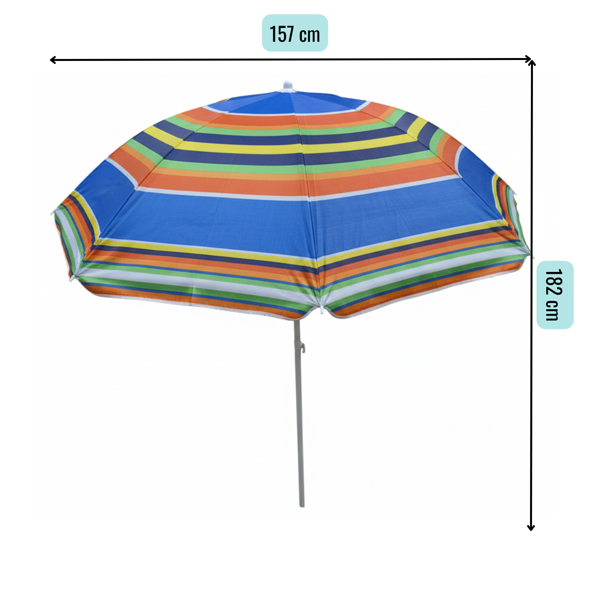 QUITASOL PARAGUAS PLAYA PROTECCION UV SOMBRILLA VERANO 150CM MIX COLORES - 8