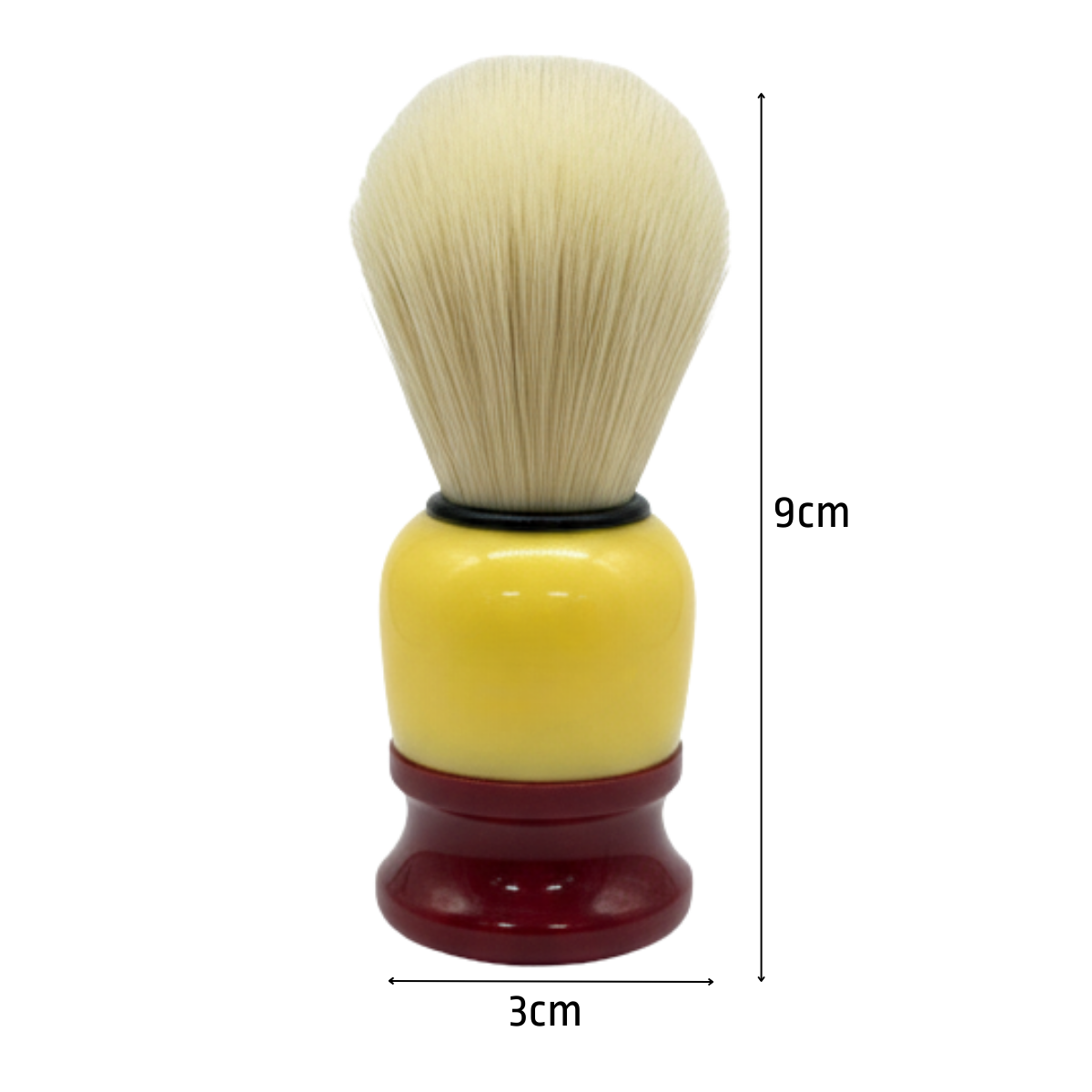 PACK 6 BROCHAS HISOPO DE MADERA PARA BARBA - PELUQUERIA BARBERIA - 4