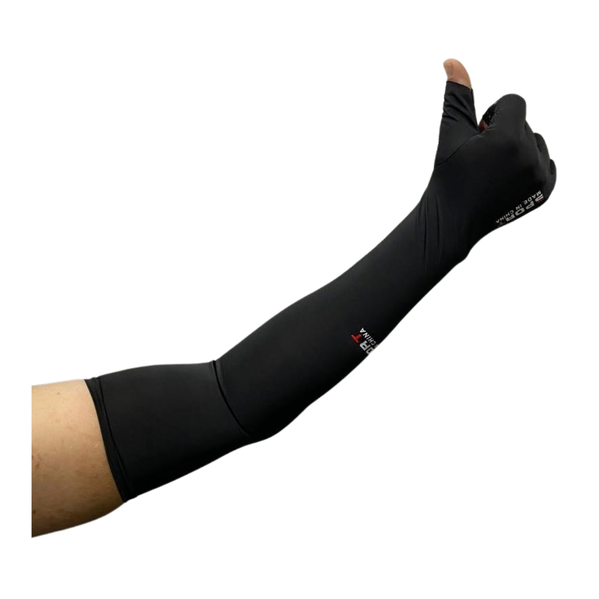 MANGAS COMPRESION BRAZO CAMUFLAJE UV INVIERNO TALLA UNICA COLOR NEGRO - 4