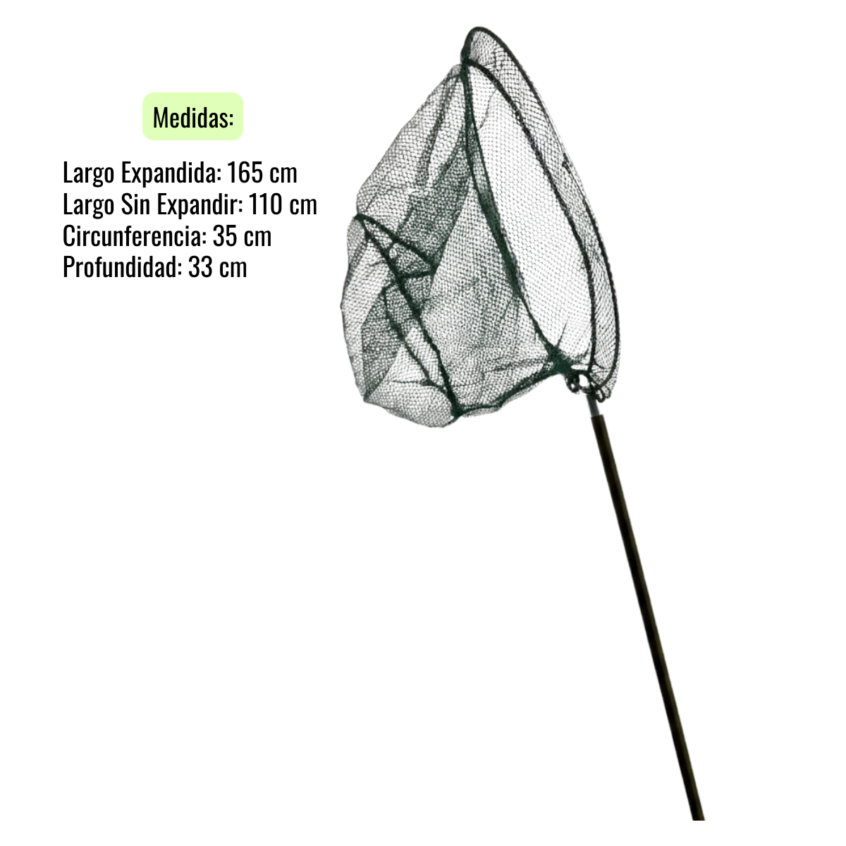 RED DE PESCA PLEGABLE CHINGUILLO RESTCLOUD MALLA DE PESCAR - 5