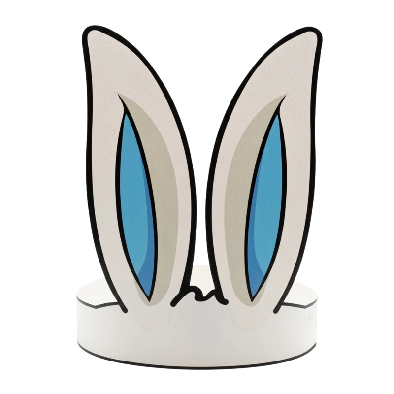 PACK 50 CINTILLOS OREJAS DE CONEJO PASCUA RESURRECCION CARTON - 3