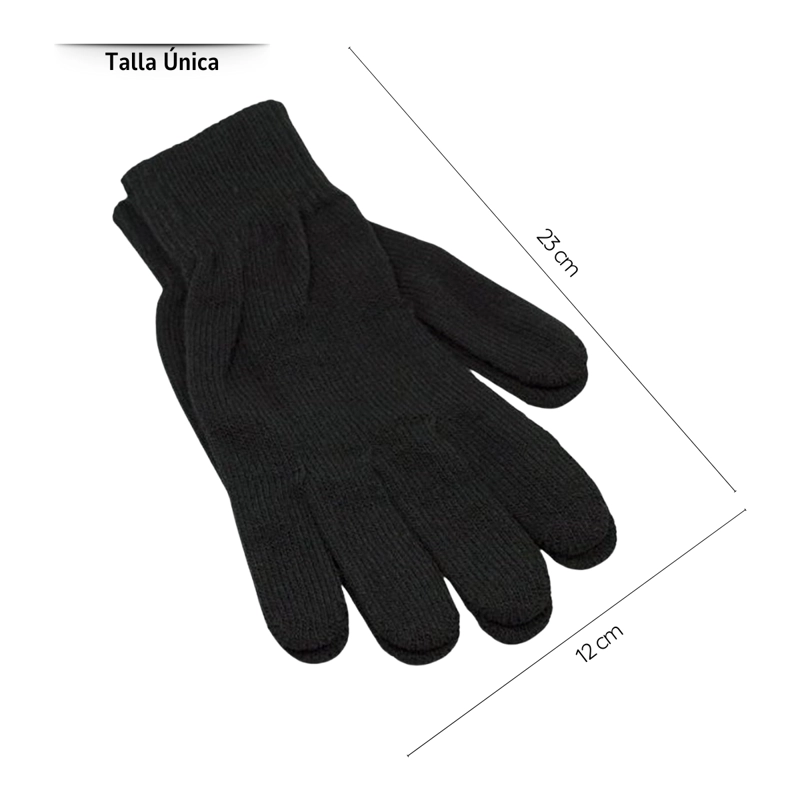 SET INVIERNO TERMICO 3 EN 1 GORRO POLAR + CUELLO + GUANTES LANA - 5