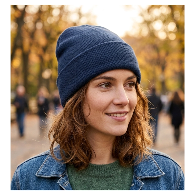 GORRO BEANIE DE LANA HOMBRE MUJER TE RMICO CON FORRO POLAR - 1