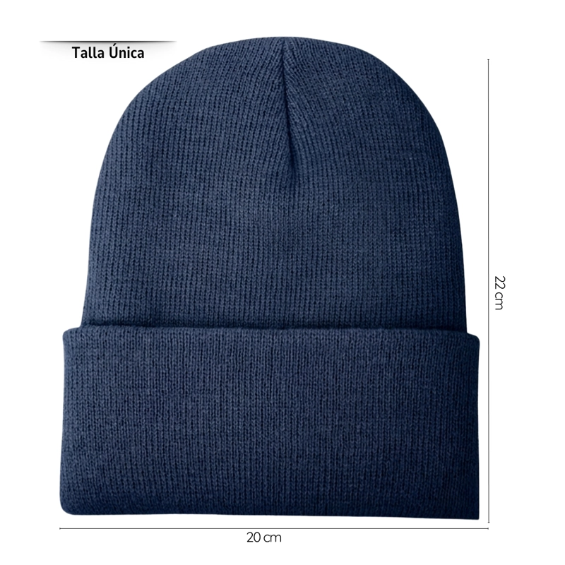 GORRO BEANIE DE LANA HOMBRE MUJER TE RMICO CON FORRO POLAR - 4