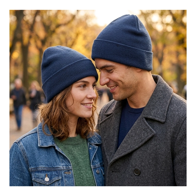 GORRO BEANIE DE LANA HOMBRE MUJER TE RMICO CON FORRO POLAR - 5